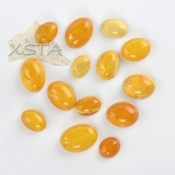 Amber cabochons for rings 14 units Amber cabochons for rings 14 units